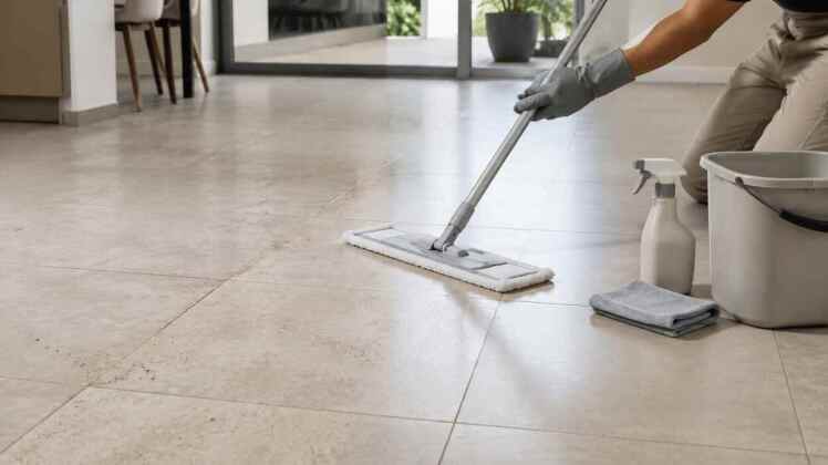 راهنمای کامل تمیز کردن کف سرامیک؛ روشهای حرفهای برای حفظ زیبایی و دوام کاشی